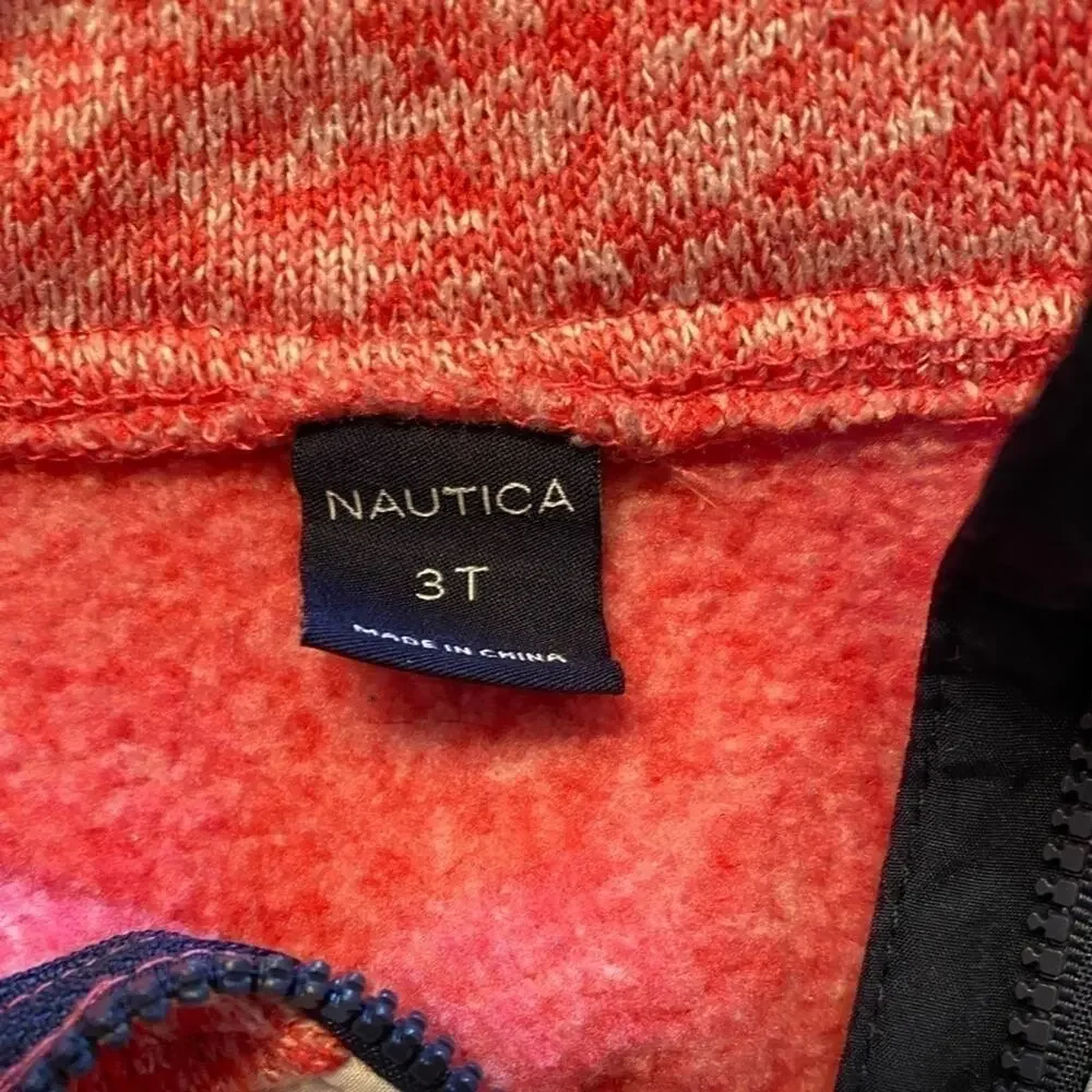 NAUTICA GIRLS 1/2 ZIP PULLOVER SIZE 3T